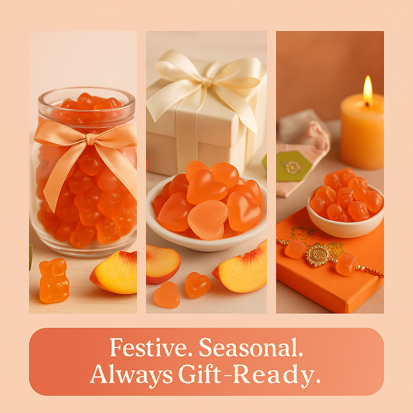 Peachy Sour Swirl Gummies