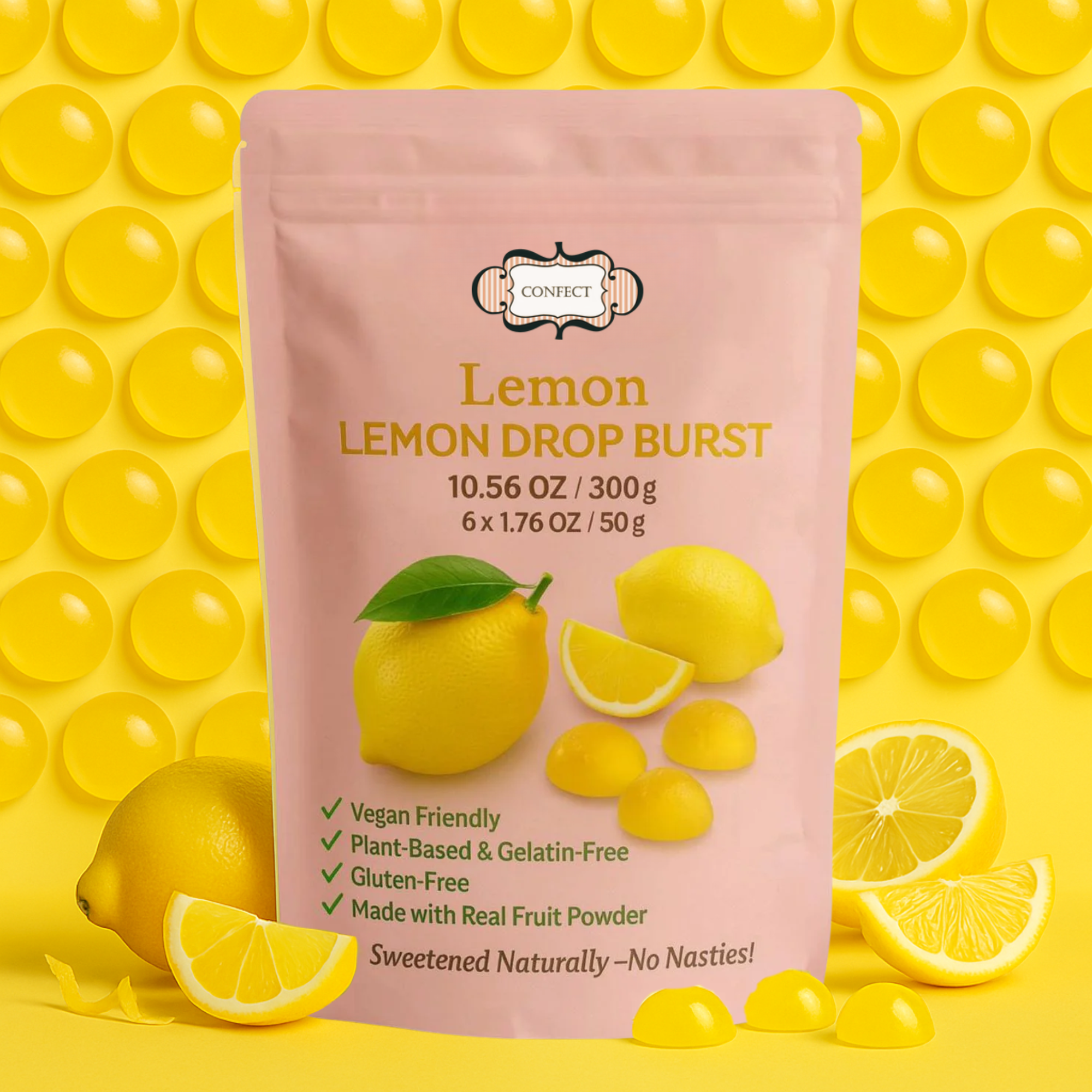 Confect Lemon Drop Burst Gummies