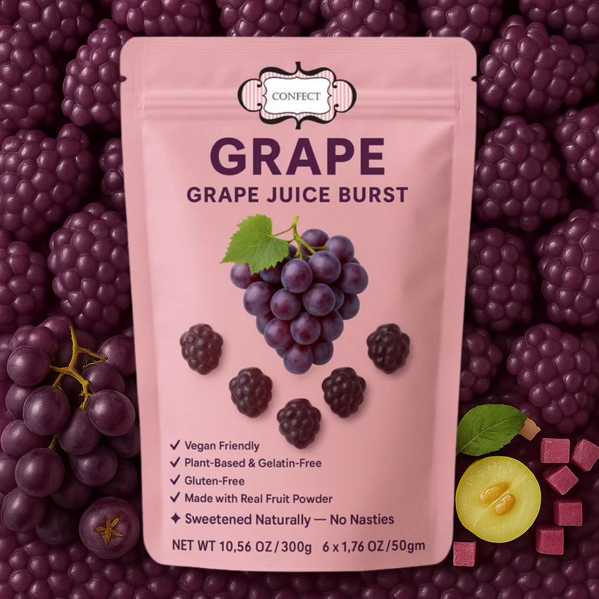 Confect Grape Juice Burst Gummies