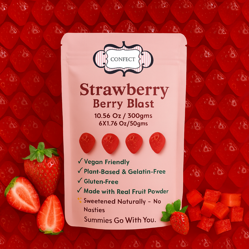 Confect Strawberry Berry Blast Gummies