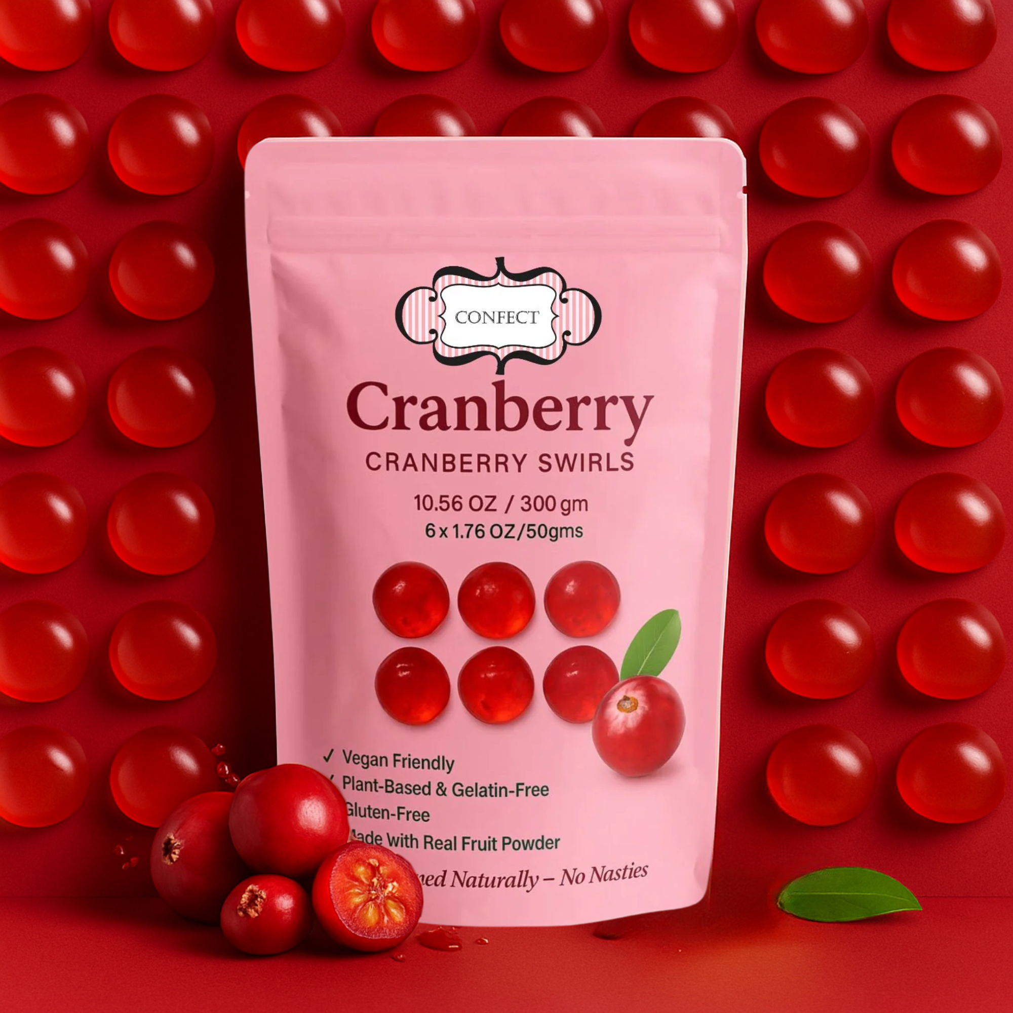 Confect Cranberry Swirls Gummies