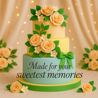 Multipack of Pea Green, Skin, Lemon Yellow and Baby Blue Sugarpaste 29