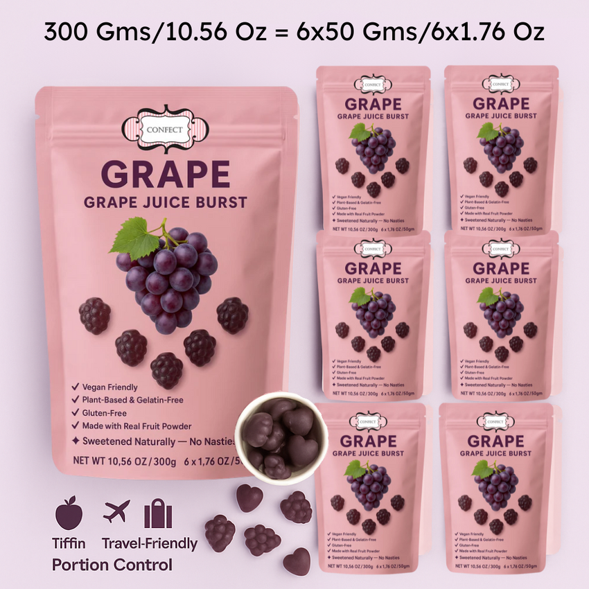Confect Grape Juice Burst Gummies