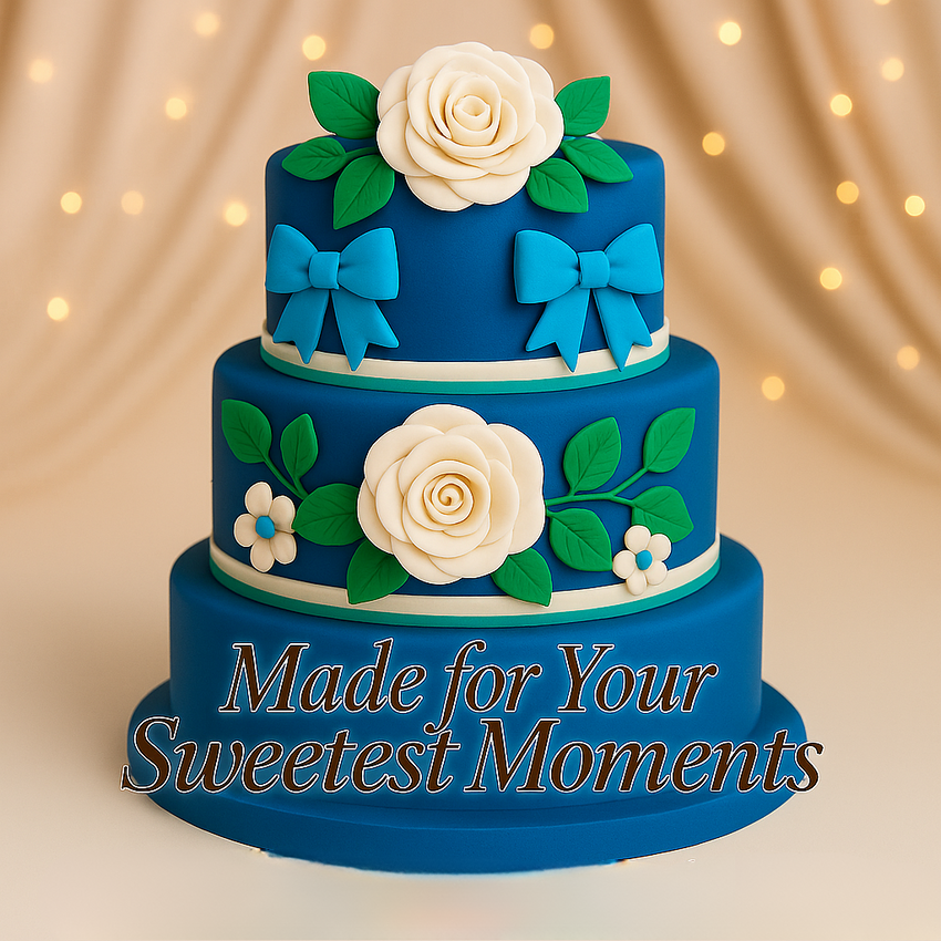 Multipack of White, Electric Blue, Emerald Green and Royal Blue Sugarpaste 23