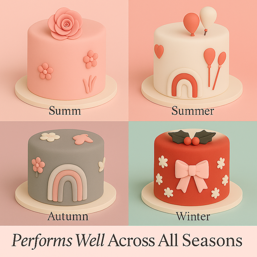 Multipack of Blush Pink, White, Red and Black 28