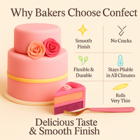 Multipack of Blush Pink, Peach, Neon Pink and Fuchsia Pink Sugarpaste 21