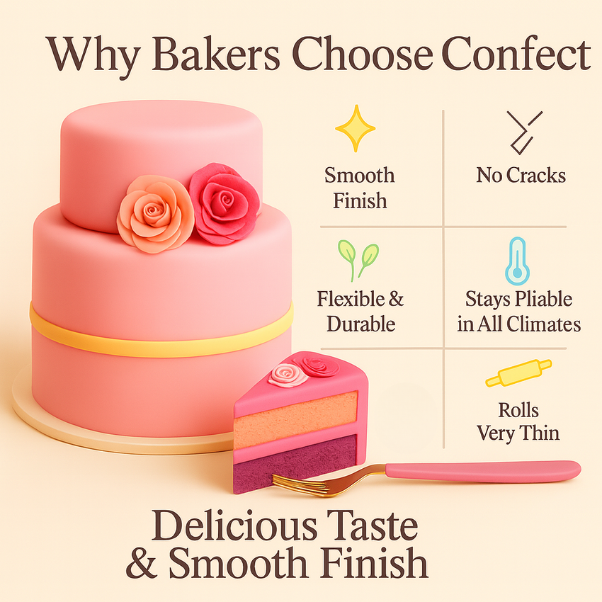 Multipack of Blush Pink, Peach, Neon Pink and Fuchsia Pink Sugarpaste 21