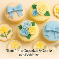 Multipack of Pea Green, Skin, Lemon Yellow and Baby Blue Sugarpaste 29