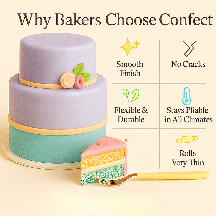 Multipack of Lavender, Electric Blue, Skin and Old Rose Sugarpaste 22