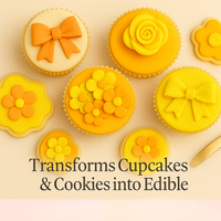 Multipack of Ivory, Orange, Fluorescent orange and Yellow Sugarpaste 18