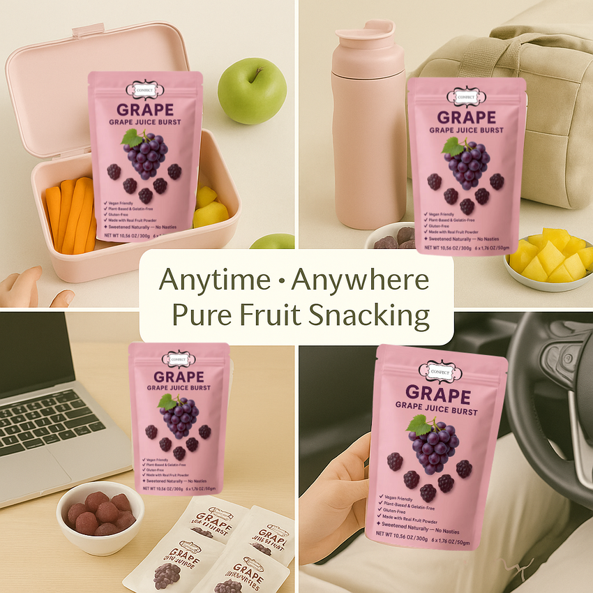 Confect Grape Juice Burst Gummies