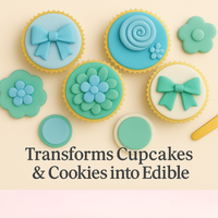 Multipack of Baby Blue, Electric Blue, Ivory and Teal Sugarpaste 11