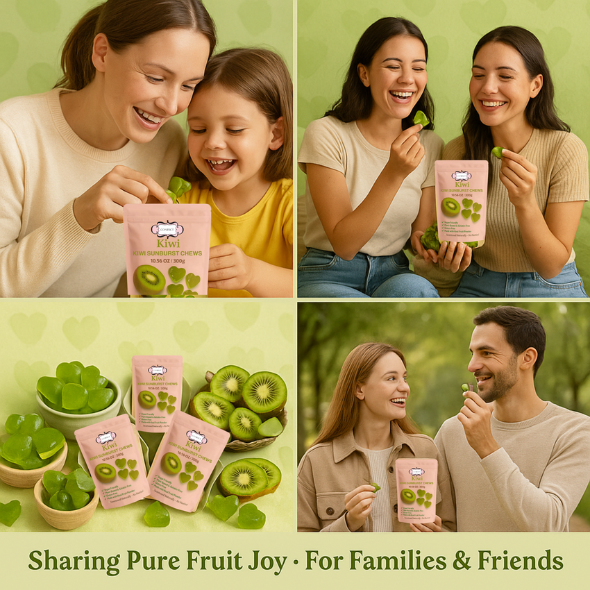 Confect Kiwi Sunburst Chews Gummies