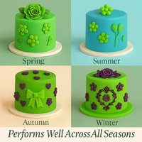 Multipack of Neon Green, Electric Blue, Electric Purple and Lime Green Sugarpaste 03