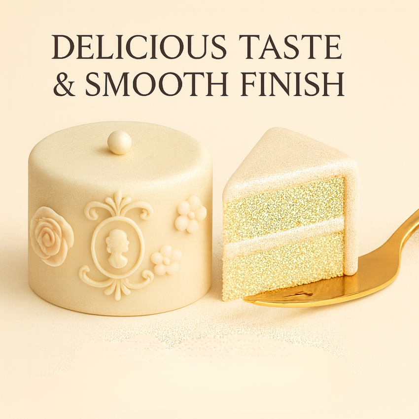 Multipack of Fluorescent Orange, Yellow, Ivory and White Sugarpaste 05