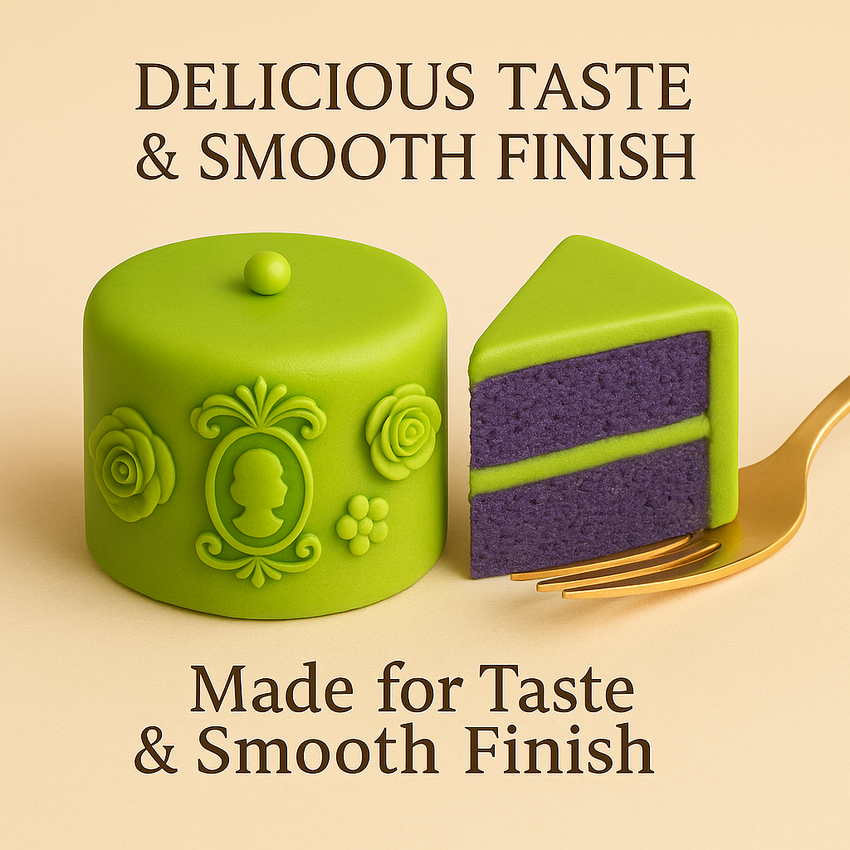 Multipack of Neon Green, Electric Blue, Electric Purple and Lime Green Sugarpaste 03