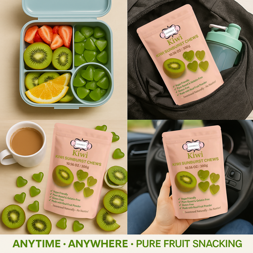 Confect Kiwi Sunburst Chews Gummies