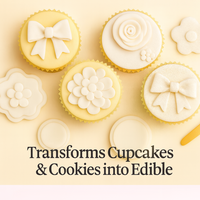 Multipack of Fluorescent Orange, Yellow, Ivory and White Sugarpaste 05