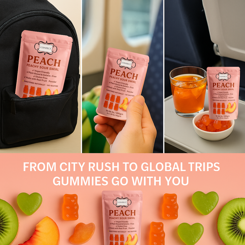 Peachy Sour Swirl Gummies