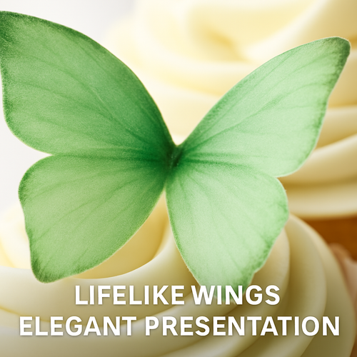Mint Green | Pack of 56 Edible Wafer Paper Butterflies
