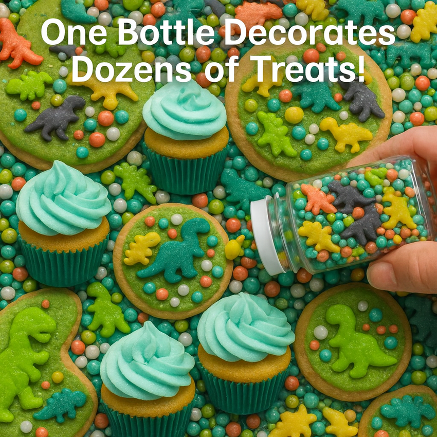 Dino Sprinkles for Decorations 12 | 120 Gm