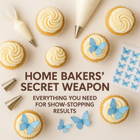 Sky Blue | Pack of 56 Edible Wafer Paper Butterflies