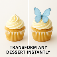 Sky Blue | Pack of 56 Edible Wafer Paper Butterflies