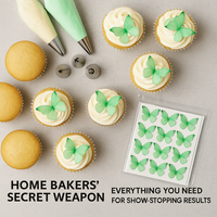 Mint Green | Pack of 56 Edible Wafer Paper Butterflies