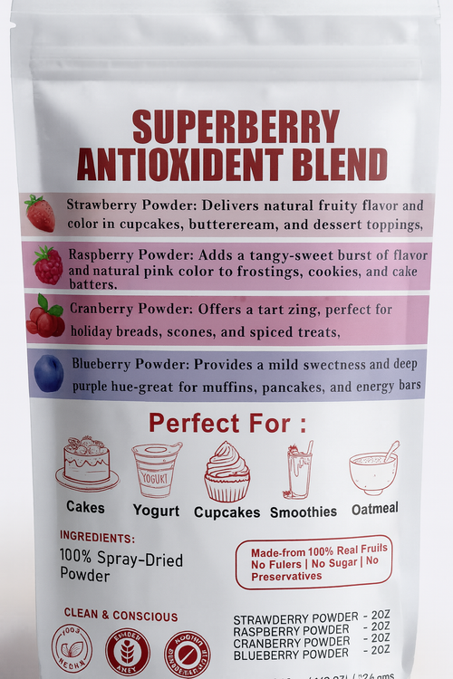 Superberry Antioxidant Blend | Fruit Powder Combo 100g
