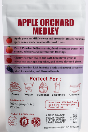 Apple Orchard Medley | Fruit Powder Combo 100g