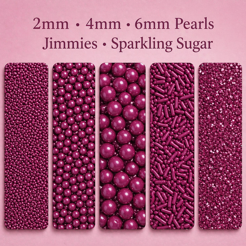 Sprinkles for Cakes & Cupcakes Decoration | USP-2(Mauve)
