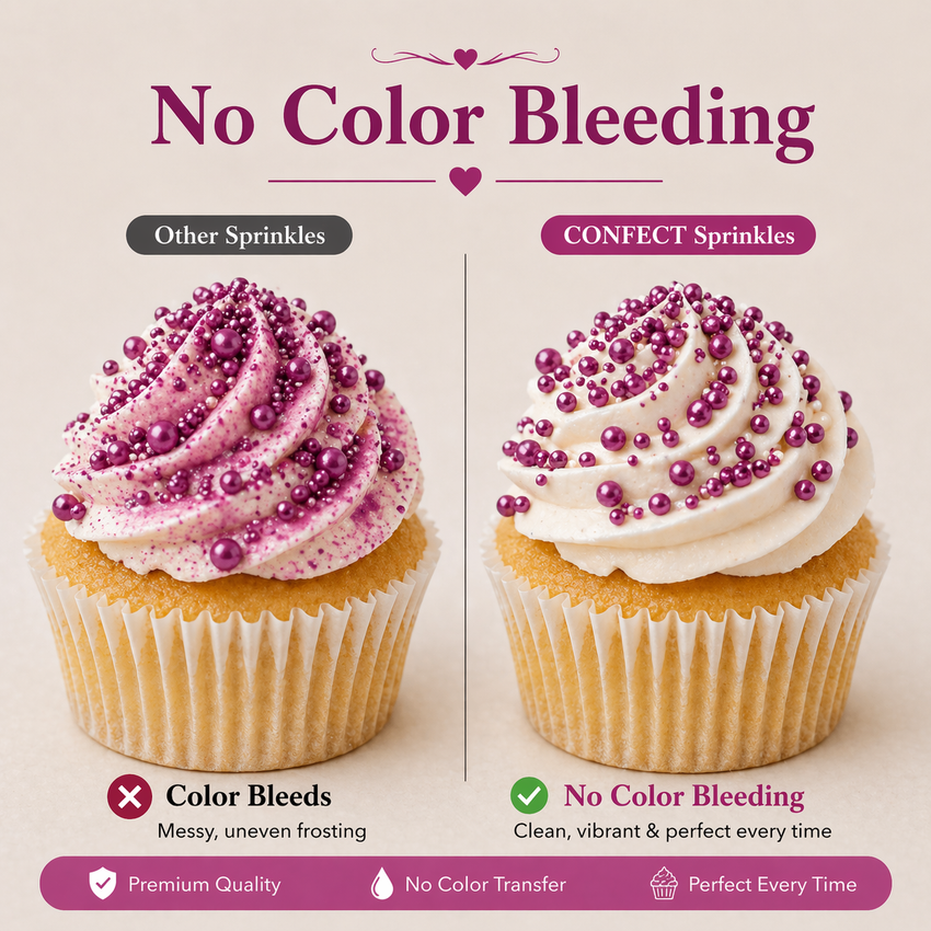 Sprinkles for Cakes & Cupcakes Decoration | USP-2(Mauve)