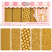 Sprinkles for Cakes & Cupcakes Decoration | USP-22(Gold)