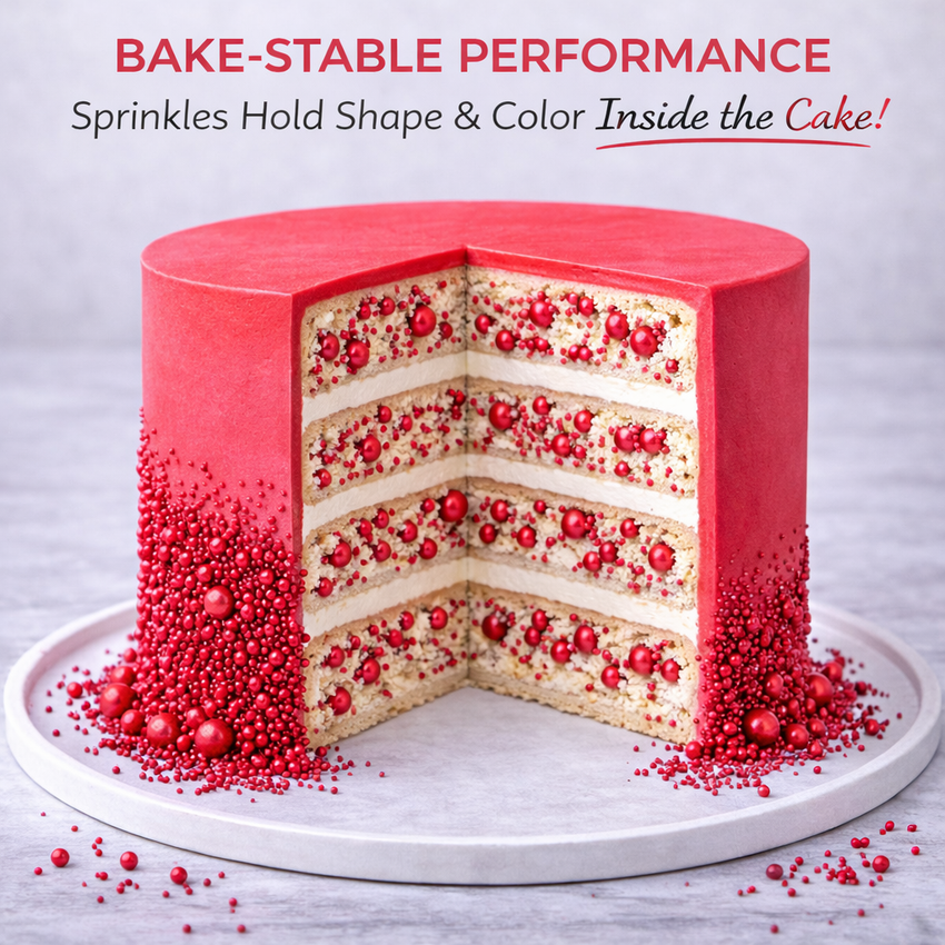 Ruby Red | Sprinkles Bottle for Decoration Bottle 120 g