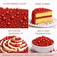 Ruby Red | Sprinkles Bottle for Decoration Bottle 120 g