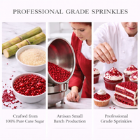 Ruby Red | Sprinkles Bottle for Decoration Bottle 120 g