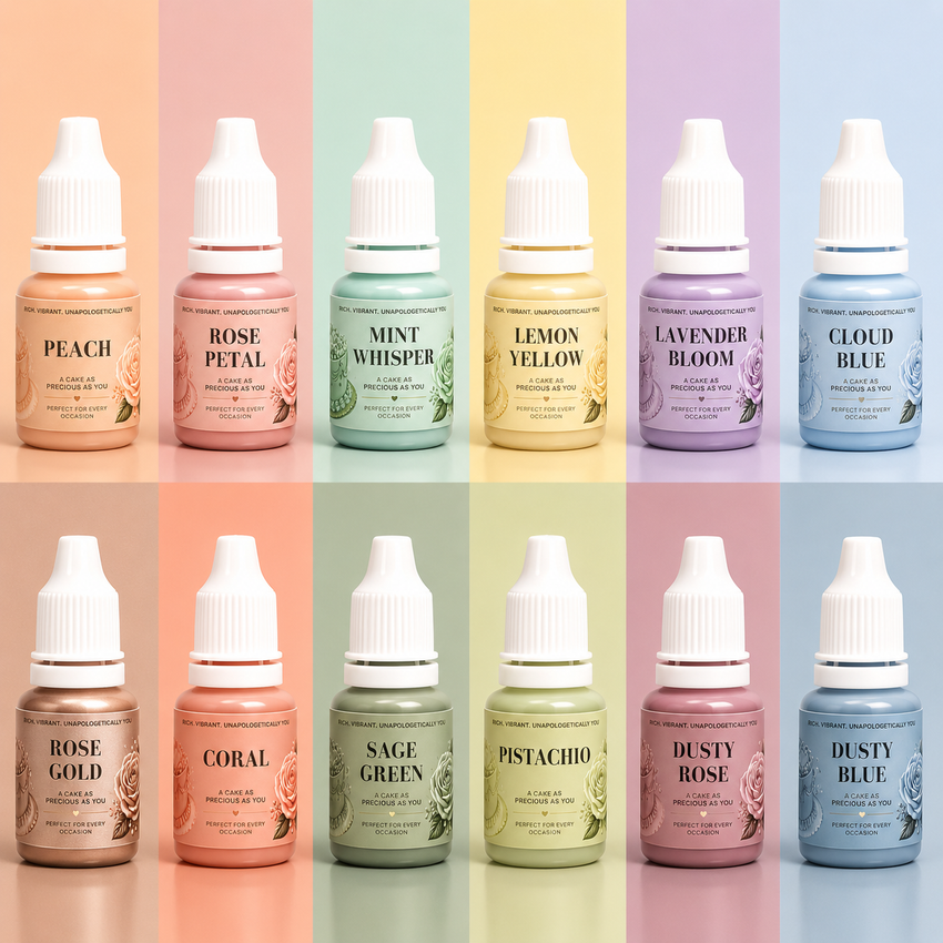 Pastel Dreams | Pack of 12 Edible Gel Color