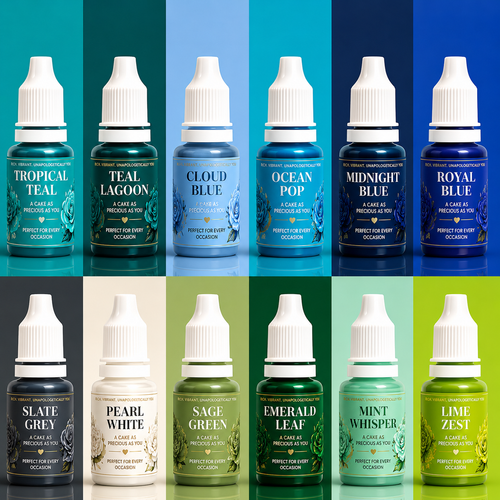 Ocean Vibes | Pack of 12 Edible Gel Color