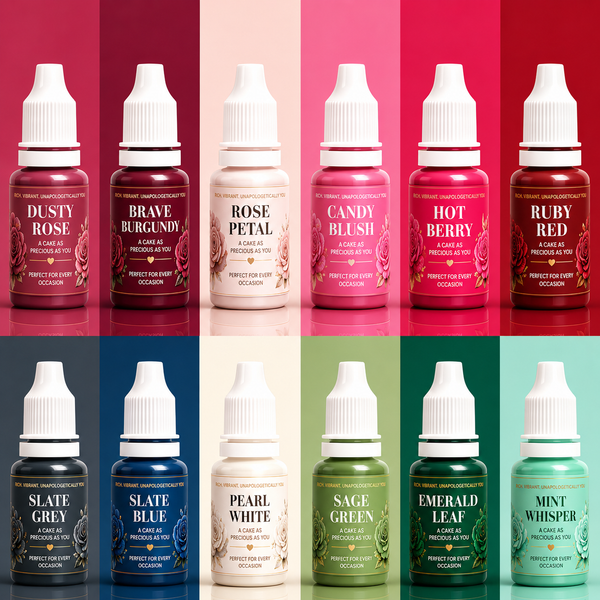 Valentines | Pack of 12 Edible Gel Color