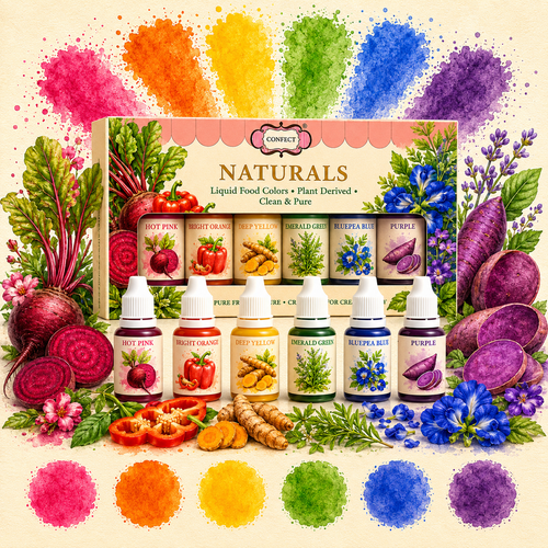 Vibrant Pop | Pack of 6 Edible Natural Color