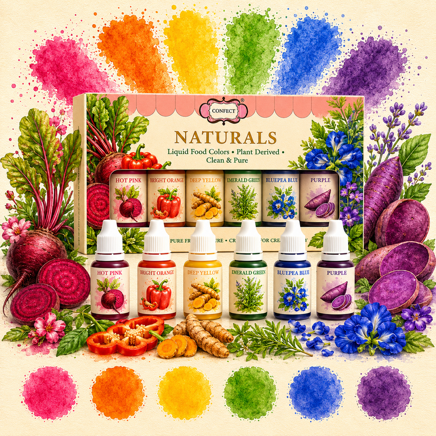 Vibrant Pop | Pack of 6 Edible Natural Color