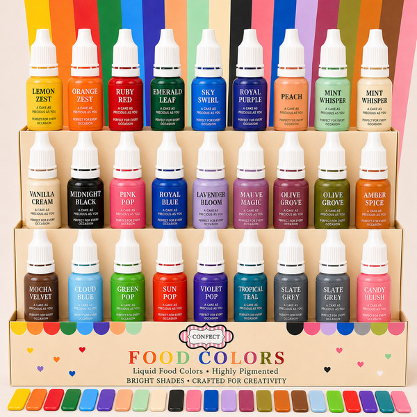 Master Artist | Pack of 24 Edible Liquid Color