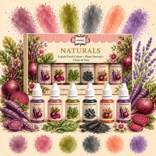 Muted Mordern | Pack of 6 Edible Natural Color