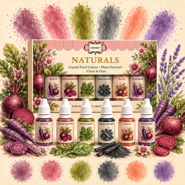 Muted Mordern | Pack of 6 Edible Natural Color