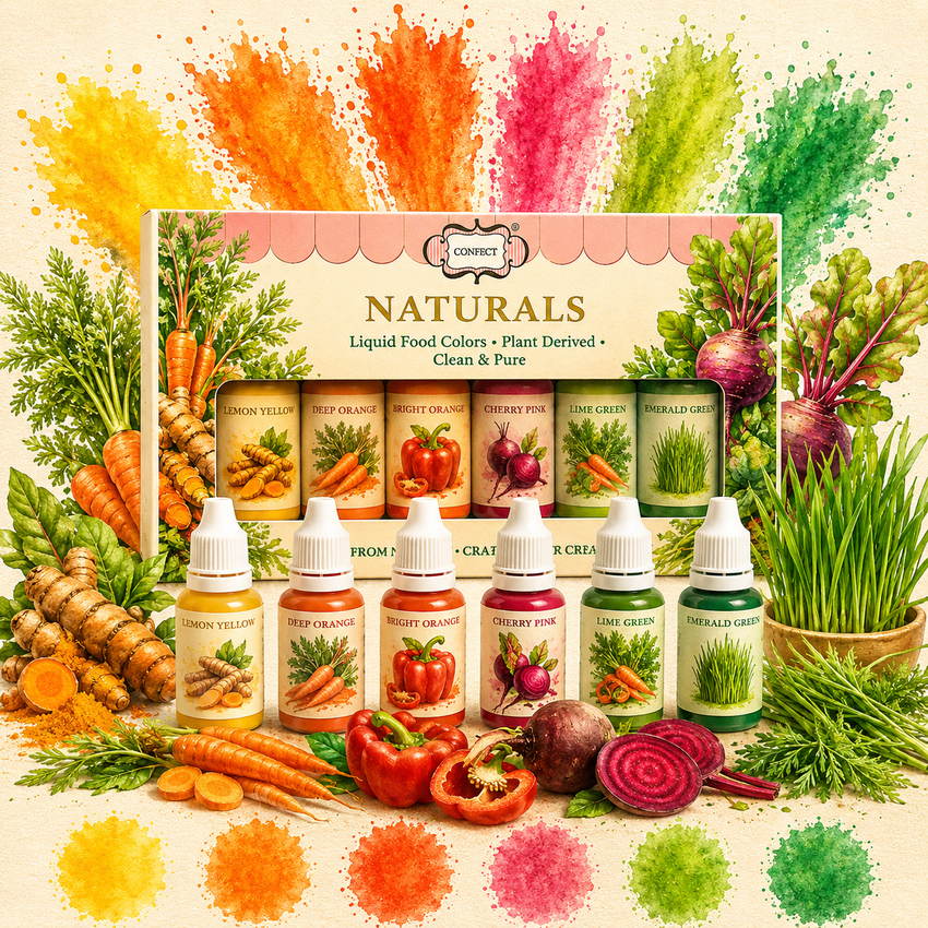 Tropical Fiesta | Pack of 6 Edible Natural Color
