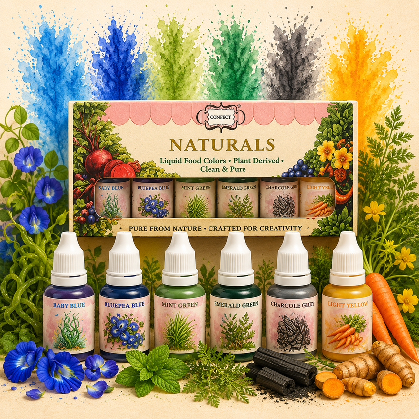 Ocean Breeze Set | Pack of 6 Edible Natural Color