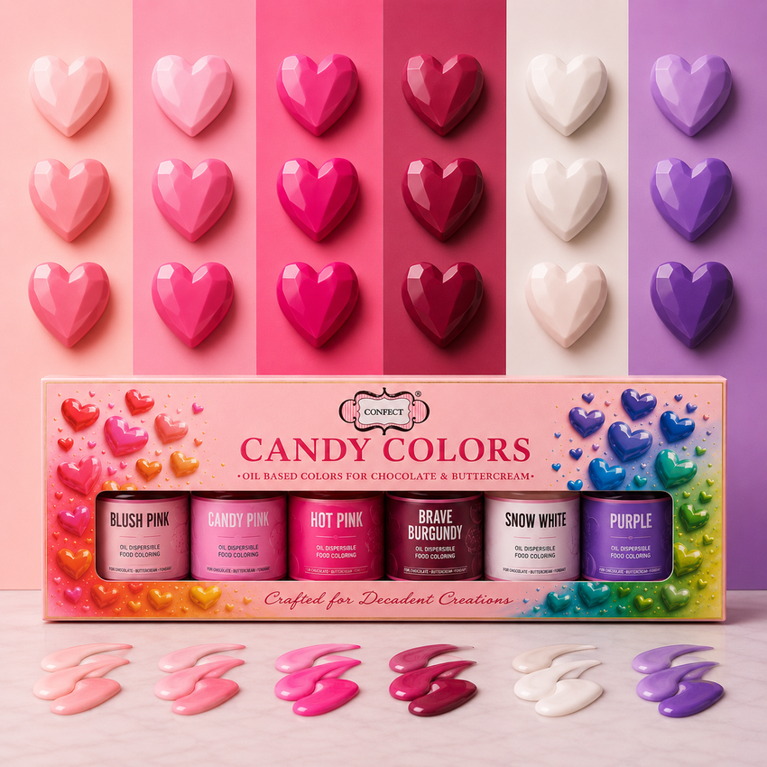 Valentine | Pack of 6 Edible Candy Color