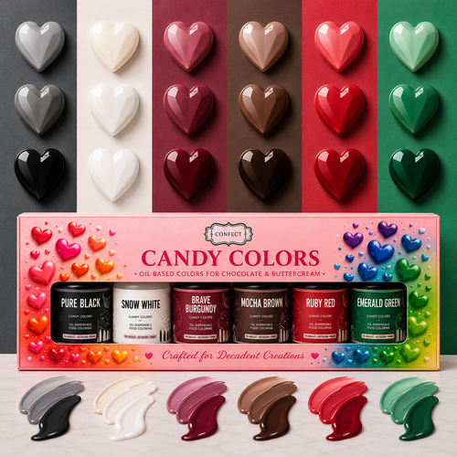 Chocolate & Ganache | Pack of 6 Edible Candy Color