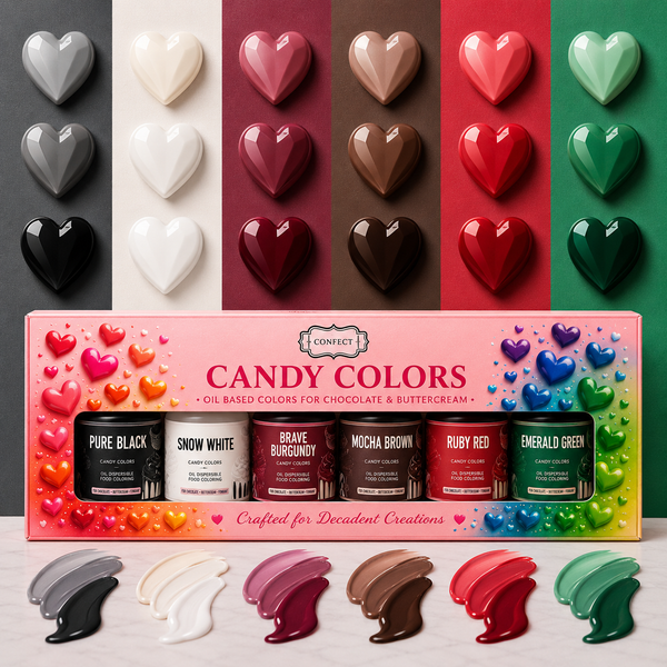 Chocolate & Ganache | Pack of 6 Edible Candy Color