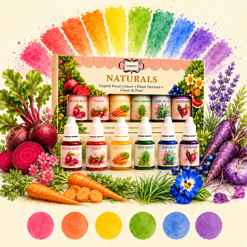 Soft Pastel | Pack of 6 Edible Natural Color